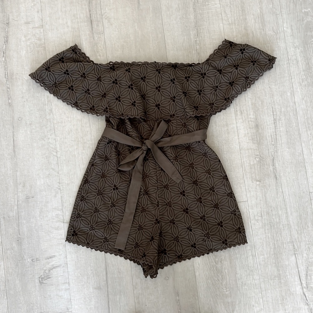 Eyelet romper
